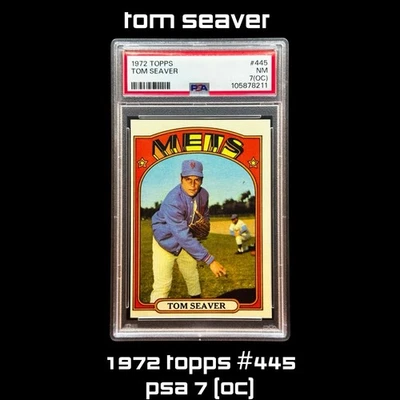 1972 Topps - Tom Seaver #445 - Imagem 1 de 2