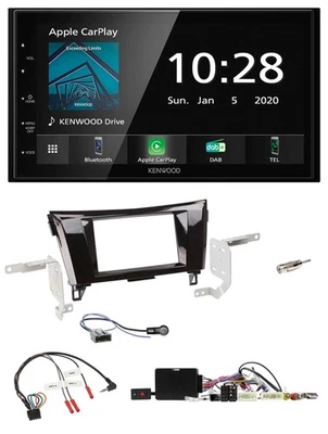 Kenwood Bluetooth Lenkrad DAB USB 2DIN Autoradio für Nissan Qashqai 14-18 X-Trai - Bild 1 von 4