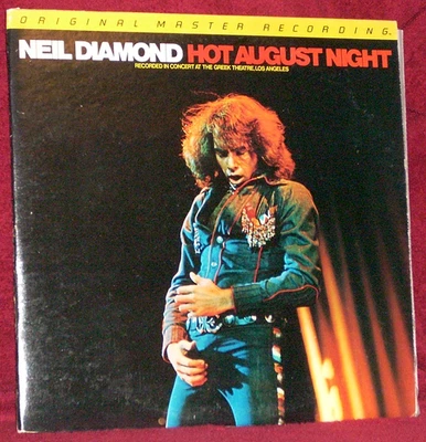 2 LP NEIL DIAMOND HOT AUGUST NIGHT 1980 MFSL HALF SPEED MFSL 2-024 NM NOT CUTOUT - Image 1 of 3