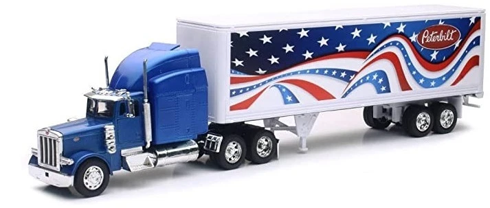 NEWRAY, PETERBILT 379 6x4 con rimorchio 2 Assi, 1/32,  NEW12333 - Immagine 1 di 1