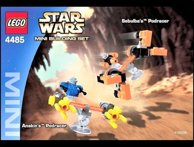 Genuine LEGO Star Wars: Ep. 1 MINI SET 4485 SEBULBA'S & ANAKIN'S PODRACERS *NEW* - Image 1 of 2