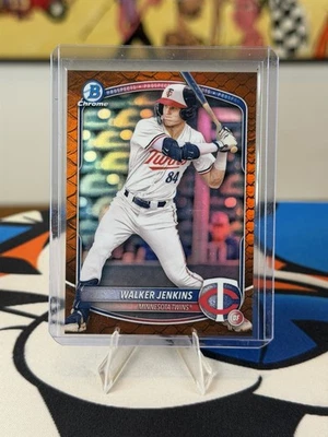 Walker Jenkins – 2025 Bowman Chrome Orange Reptilian /25 - Image 1 of 2