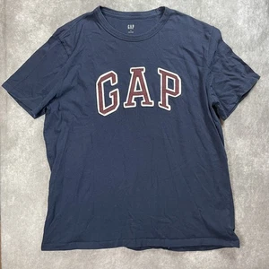 Gap T Shirt Tee Mens XL Blue Spell Out Crewneck Short Sleeves Casual P29 - Picture 1 of 6