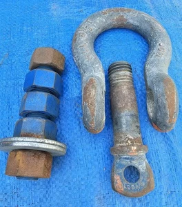 Industrial Shackle And Nuts "LOT" - Picture 1 of 11