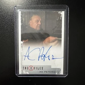 AC PETERSON AUTOGRAPH THE X-FILES "MR Y" SIGNED AUTO CARD 2018 RITTENHOUSE ARCH - Picture 1 of 2
