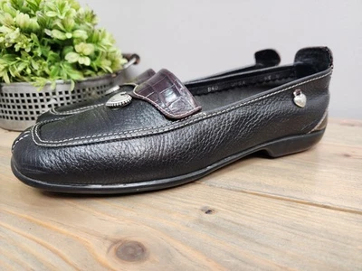 Brighton Zapatos Mocasines Mujer Talla 8.5 N Corazón Cuero Hecho en Italia Foto 1 de 4