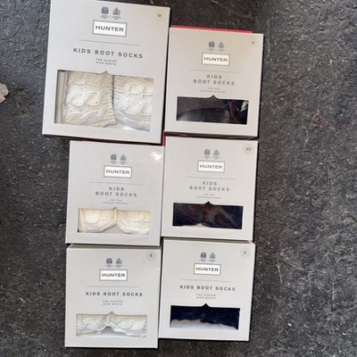Hunter Kids Boot Socks Black/ivory/white Sizes Vary - Image 1 of 3