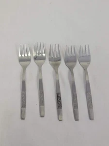Amefa Stainless Royal Damask 5 Holland Desert Forks 5 3/4" - Picture 1 of 7