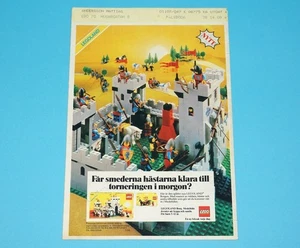 LEGO MAGAZINE ADVERT LEGOLAND CASTLE 1980s LEGO GRUPPEN SWEDEN - Bild 1 von 1
