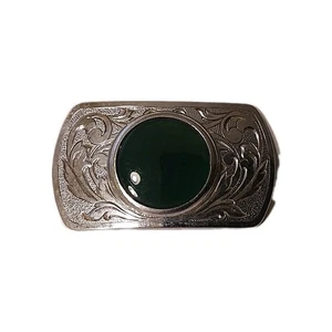 Agate Silver Belt Buckle - Picture 1 of 5