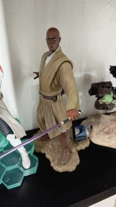 Gentle Giant Star Wars Attack of the Clones Mace Windu Premier Collection Statue - Picture 1 of 1