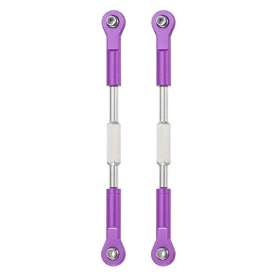 2 Stück Lenkservo-Stange RC Aluminium Lenkgestänge für RC Auto (Lila, 96mm) - Bild 1 von 4