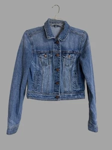 Giacca di jeans American Eagle blu denim donna taglia media - Foto 1 di 7