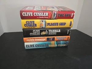 Clive Cussler Hardcover Lot of 5 – Adventure Thriller Series | The Spy, Plague S - Picture 1 of 24