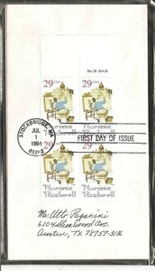 US Scott # 2839 Norman Rockwell FDC. No Cachet.  - Picture 1 of 1
