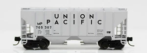 Fox Valley-N  UNION PACIFIC (MP) 2-Bay Cov. Hopper Car #705332 RTR FREE SHIPPING - Picture 1 of 1
