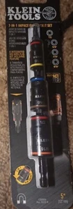 Klein Tools 7-in-1 Impact Flip Socket Set 5" Center Bit With 6 Hex Sizes 32933G - Picture 1 of 1