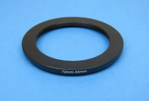 72mm to 55mm Stepping Step Down Ring Camera Lens Filter Adapter Ring 72-55mm - Picture 1 of 2