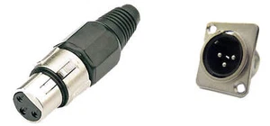 Procraft PC-TX001 & PXLRMP 3-polige XLR-Buchse Kabelendstecker & Panelmontage - Bild 1 von 1