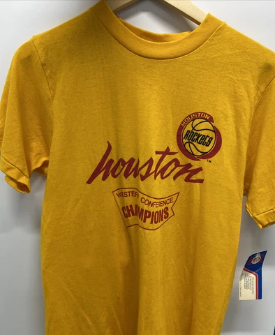 Vintage Houston Rockets Western Conference Champs BRAND NEW WITH TAGS Single Sti Cover