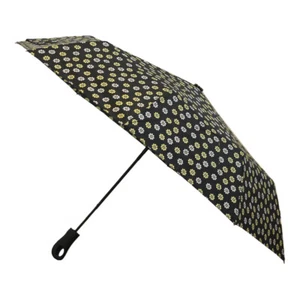 42" Automatic Open Rain Umbrella Daisy Print - Picture 1 of 3