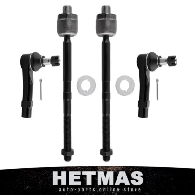 Kit de suspensión delantera de 4 piezas extremos de varilla de amarre interior y exterior para Ford Explorer Sport Trac Foto 1 de 4