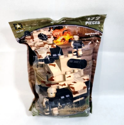 Best-Lock Construction Toys U.S. Army Strong TANK SOLDERS Set 172 Pieces - Image 1 of 2