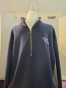 NFL Team Apparel Tennessee Titans Quarter Zip Pullover XL - Picture 1 of 5
