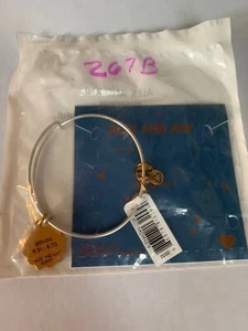 NWT Alex and Ani Gemini Two Tone Bangle Bracelet Z67B - Picture 1 of 7