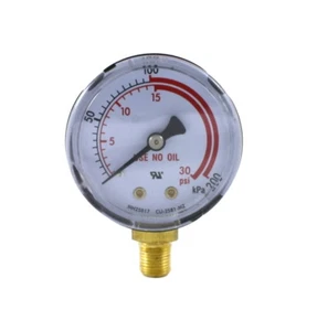 Low Pressure Gauge for Propane Regulator 0-30 psi 2 inches - 1/8" NPT Thread - Picture 1 of 3