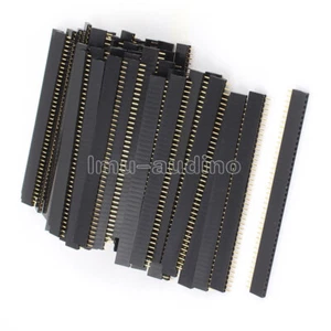 5Pcs 40pin 2.54mm Single Row Straight Female Header Strip PBC NEW - Foto 1 di 4