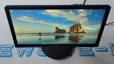 Black LG 24" FHD LED Backlit IPS LCD VGA DVI Monitor 24MB35P-B w/ Stand & Cables - Image 1 of 4