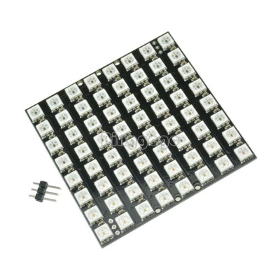 8x8 64 LED Matrix WS2812 LED 5050 RGB Full-Color Driver Board For Arduino New - Bild 1 von 4