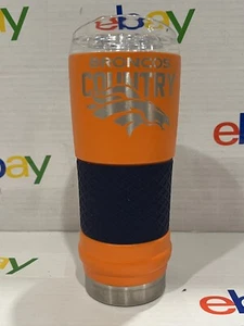 Denver Broncos Vacuum Insulated 18oz Travel Coffee Mug Tumbler Orange - Picture 1 of 6