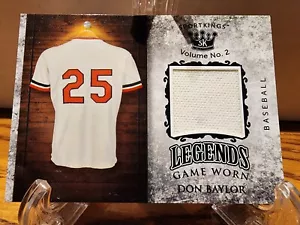 2020 SportsKings Baseball Don Baylor Game-Worn Legends Memorabilia - Picture 1 of 6