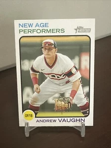 2022 Topps Heritage New Age Performers #NAP-25 Andrew Vaughn Chicago White Sox - Foto 1 di 2