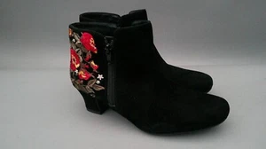 Hotter Delight Botas Bordadas Gamuza Negra Nuevas Talla 4.5 - Imagen 1 de 10
