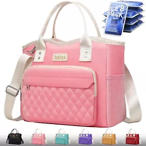Porta Pranzo Donna Porta Pranzo Isolata per Donna Adulti - Borsa Grande a Prova di Perdite... - Foto 1 di 6