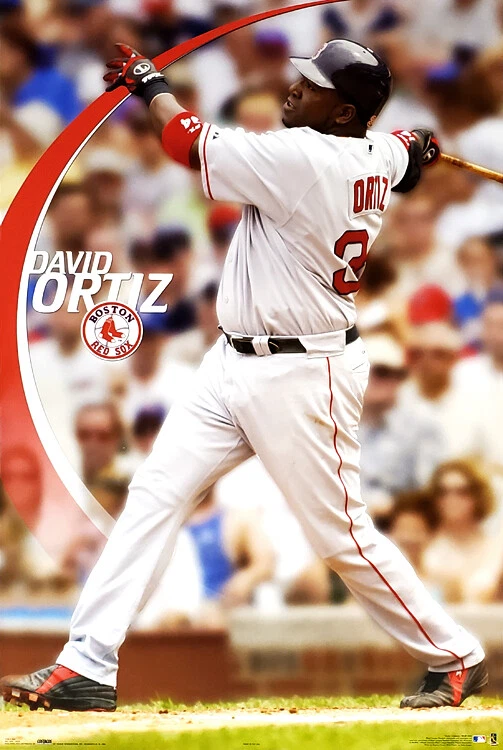 SPORTS POSTER WAREHOUSE David Ortiz BIg Papi LONG BOMB Boston Red Sox 2006 22x34 Wall POSTER