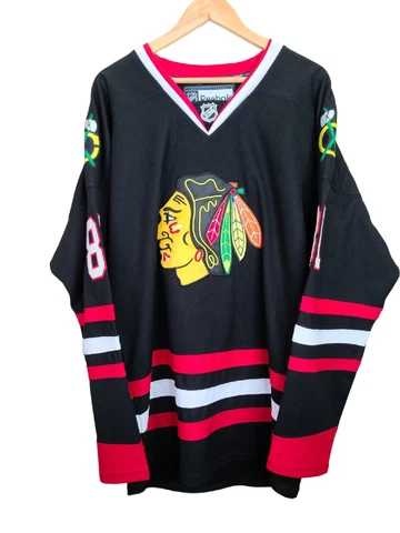Chicago Blackhawks Marian Hossa Jersey Black Reebok Size 50 Cover