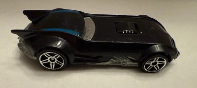 Hot Wheels Batmobile DC Comics Collectible Black Blue Stripes - Image 1 of 4