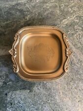 NEW Park Hill Antique Brass Coin Serving Tray gold color EAV80740