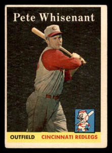 1958 Topps Pete Whisenant #466 Cincinnati Reds