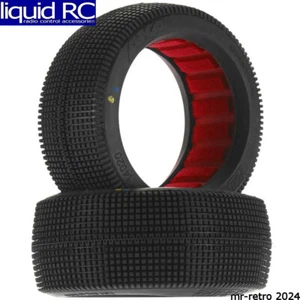 AKA Racing 14020ZR 1/8 Buggy Zipps Med Long Wear Tire w/ Red Ins 2 - Picture 1 of 2