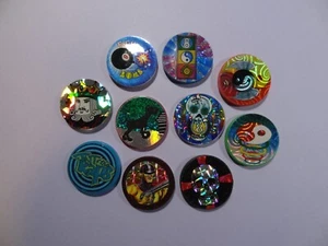 Pogs Slammers * 10 Misc Plastic Slammers * Various Designs * Lot 1 - Picture 1 of 3