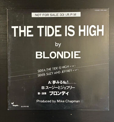 BLONDIE The Tide Is High 1980 JAPAN EP PROMO ONLY FOR D.J. Television PUNK Rare! Foto 1 de 4