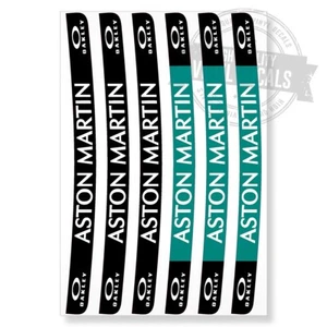 Aston Martin F1 Helmet Visor Sticker Decal Strips Set High Quality Printed Vinyl - Picture 1 of 2