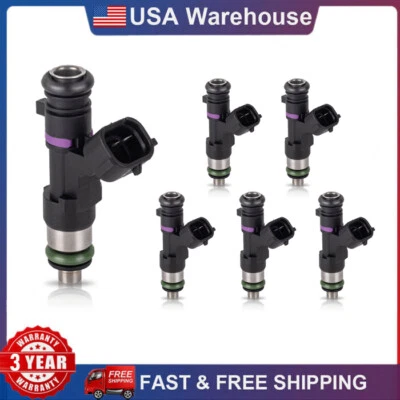 Inyector de combustible 6 piezas para Nissan Frontier 4,0 L 2004-2019 y Titan 5,6 L 2004-2015 Foto 1 de 4