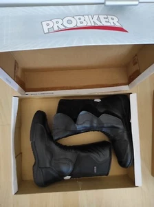 Motorradstiefel Damen Probiker, waterproof, schwarz, offizielle Gr. 39 s.u. - Bild 1 von 7