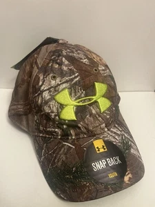 NWT Under Armour Youth UA Scent Control Cap Realtree Xtra Camo SnapBack - Picture 1 of 7